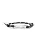 Balenciaga Plate rope bracelet - Black