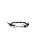 Balenciaga Plate rope bracelet - Black