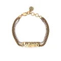 Alexander McQueen logo-lettering chain bracelet - Gold
