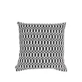 Fornasetti geometric outdoor cushion - Black