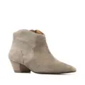 ISABEL MARANT Dicker suede ankle boots - Neutrals