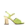 Chie Mihara woven open-toe 90mm sandals - Green