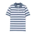 Ralph Lauren Kids striped polo shirt - Blue