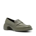 Camper Thelma 75mm leather loafers - Green