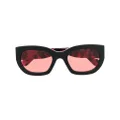 Retrosuperfuture tortoiseshell-effect round-frame sunglasses - Brown