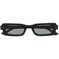 Retrosuperfuture logo-engraved square-frame sunglasses - Black