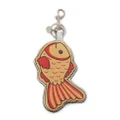 JW Anderson Gold Fish leather keyring - Yellow