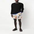 Moschino graphic-print bermuda shorts - Grey