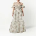 Giambattista Valli floral-print maxi dress - White