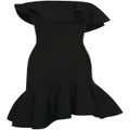 Alexander McQueen strapless ruffled minidress - Black
