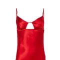 Fleur Du Mal Eco-Luxe keyhole slip dress - Red