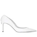 Dolce & Gabbana Cardinale 90mm patent leather pumps - White