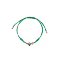 Alexander McQueen Skull-charm rope bracelet - Green