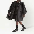 Prada Re-Nylon zipped hooded coat - Black