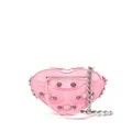 Balenciaga mini Le Cagole Heart leather crossbody bag - Pink
