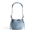 Balenciaga XS Le Cagole denim bucket bag - Blue