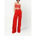 Dolce & Gabbana high-waisted lace briefs - Red