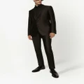 Dolce & Gabbana Martini-fit lamé jacquard silk tuxedo suit - Black