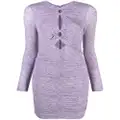 ISABEL MARANT cut-out minidress - Purple