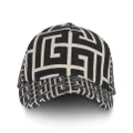 Balmain monogram-pattern baseball cap - Black
