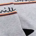 Paul Smith intarsia knit-logo socks - Grey