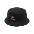 Kenzo embroidered-logo bucket hat - Black