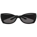 Balenciaga Eyewear Void butterfly-frame sunglasses - Black