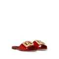 Dolce & Gabbana DG-logo leather sandals - Red