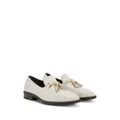 Giuseppe Zanotti Zenobe tassel-detail leather loafers - White
