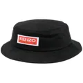 Kenzo embroidered-logo bucket hat - Black