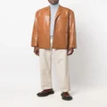 Nanushka faux-leather single-breasted blazer - Brown