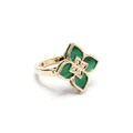 Roberto Coin 18kt yellow gold malachite cocktail ring