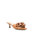 Stella McCartney chain-link detail 60mm sandals - Brown