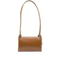 Jil Sander logo-detail leather shoulder bag - Brown