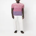 Missoni fine-knit short-sleeve polo shirt - Red