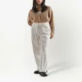 Prada rhinestone-embellished wool-cashmere cardigan - Neutrals
