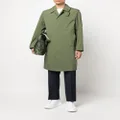 Mackintosh Newington cotton single-breasted coat - Green