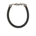 Saint Laurent studded YSL charm bracelet - Black