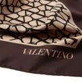 Valentino Garavani Toile Iconographe silk scarf - Brown