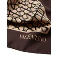 Valentino Garavani Toile Iconographe silk scarf - Brown