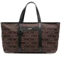 Moschino logo-print tote bag - Brown
