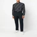 Karl Lagerfeld abstract-print long-sleeve shirt - Black