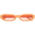 Linda Farrow x The Attico Irene rectangle sunglasses - Orange