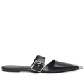 Alexander McQueen buckle-detail leather pumps - Black