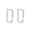 Marc Jacobs pave hoop earrings - Silver
