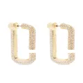 Marc Jacobs pave hoop earrings - Gold