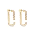 Marc Jacobs pave hoop earrings - Gold
