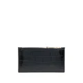 Aspinal Of London embossed-crocodile small wallet - Black