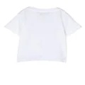 Balmain Kids logo-print short-sleeve T-shirt - White