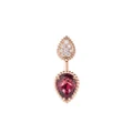 Boucheron 18kt rose gold Serpent Bohème diamond single earring